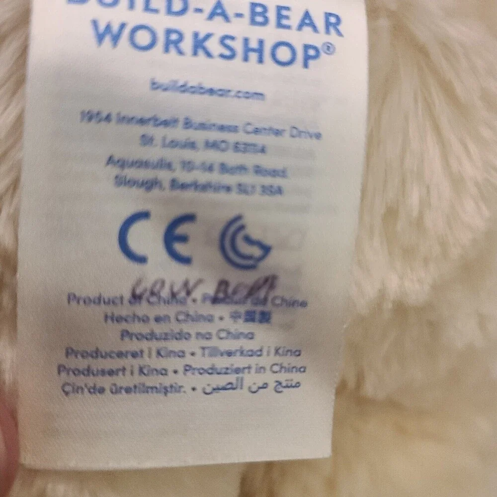 Build A Bear Tan Beige Teddy Bear Plush 15